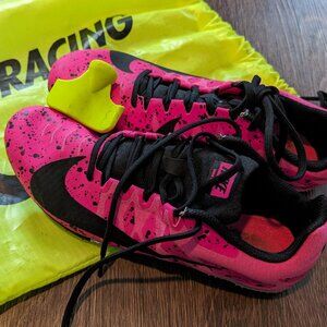 Nike Zoom Rival S9 Track Running Shoes Pink Black 907564 Race Spikes Womens 8.5
